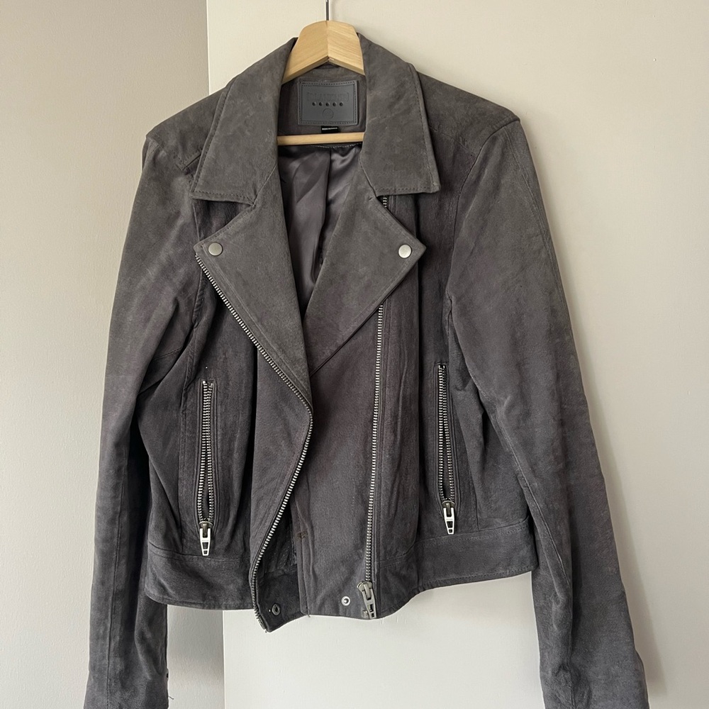 Blank NYC Charcoal Leather Jacket